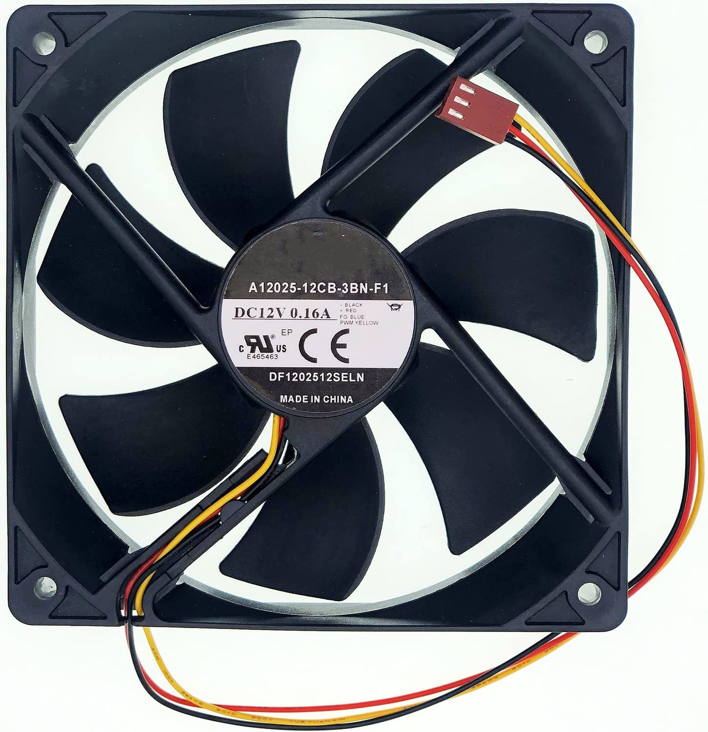 for A12025-12CB-3BN-F1 12025, for Computer Cases, Computer Cooling Fan,12V 0.16A 120MM Case Cooling Fan?3-pin 3-Wire Silent Chassis Fan