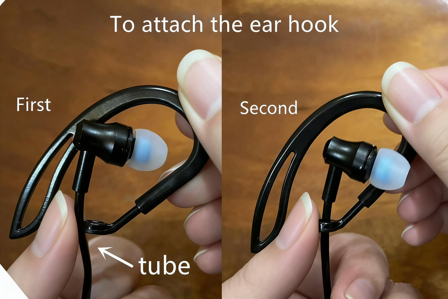 Sanxir Air Tube Headphones with 3.5mm Jack, EMF Blocking Earphones, Anti-Radiation Headsets with Ear Hooks, Radiation Free Earbuds, Comfortable & Safe