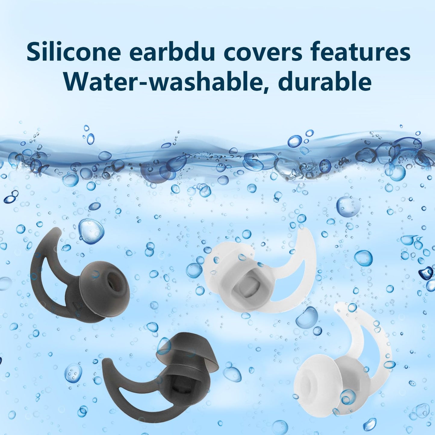 MMYQXI Silicone Replacement Earbud Tips Earbud Covers Compatible with Bose QC20 QC20i SoundSport SIE2i IE2 IE3 Headphone Earbud Rubber Tips Ear Tips…