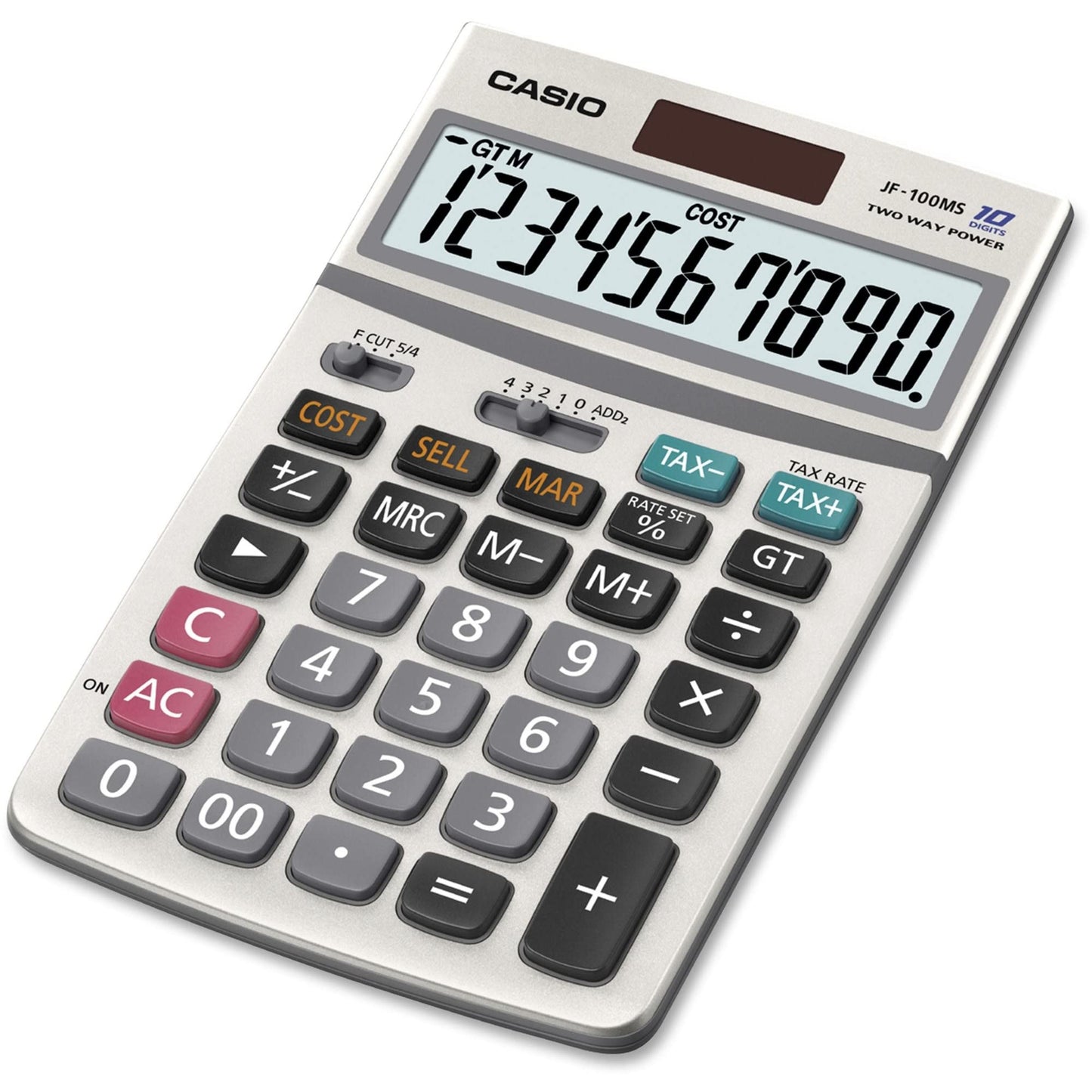 Casio Inc. JF-100BM Standard Function Calculator,Multicolor, 4 1/4 x 6 7/8