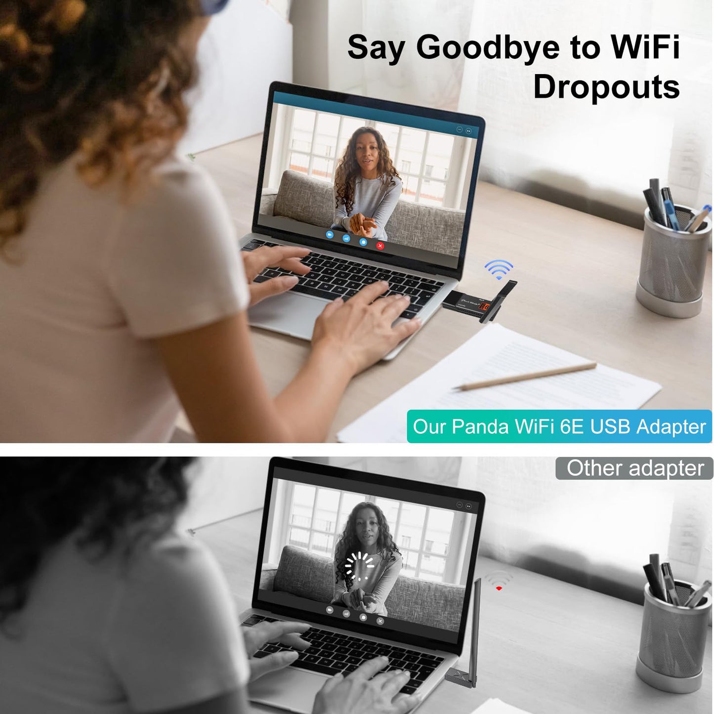 Panda Wireless PAU0F AXE3000 Tri Band (2.4/5 / 6 GHz) WiFi 6E USB 3.0 Adapter - Windows 10/11, Zorin, MX Linux, EndeavourOS, Mint, Ubuntu, Manjaro