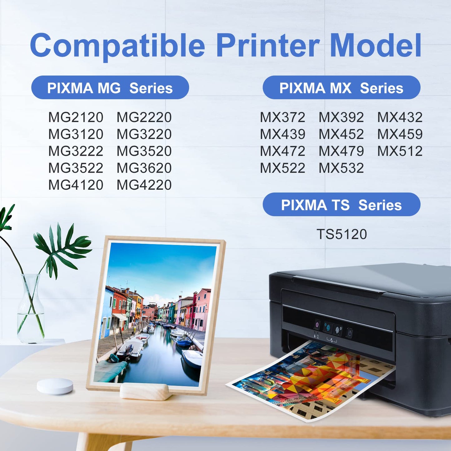 PG-240 XL/CL-241 XL Ink Cartridges Replacement for Canon 240XL 241XL Combo Pack 240 241 for Canon PIXMA MG3620 TS5120 MG3520 MG3600 MG3220 MX472