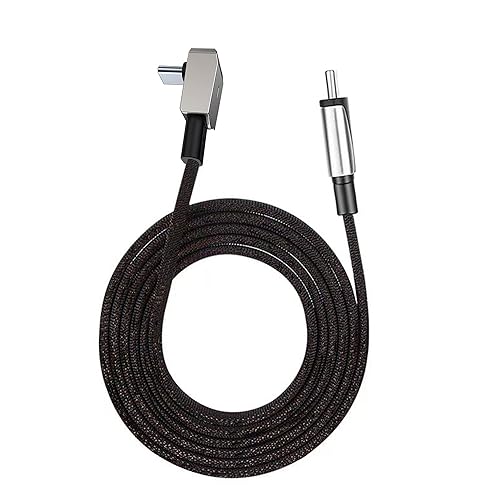 90 Degree USB-C to USB-C Cable, QC 3.0 60W Fast Charger for Tesla Model Y/3/X/S Car Charging, Compatible with iPhone 15/15 Plus/15 Pro Max, Samsung