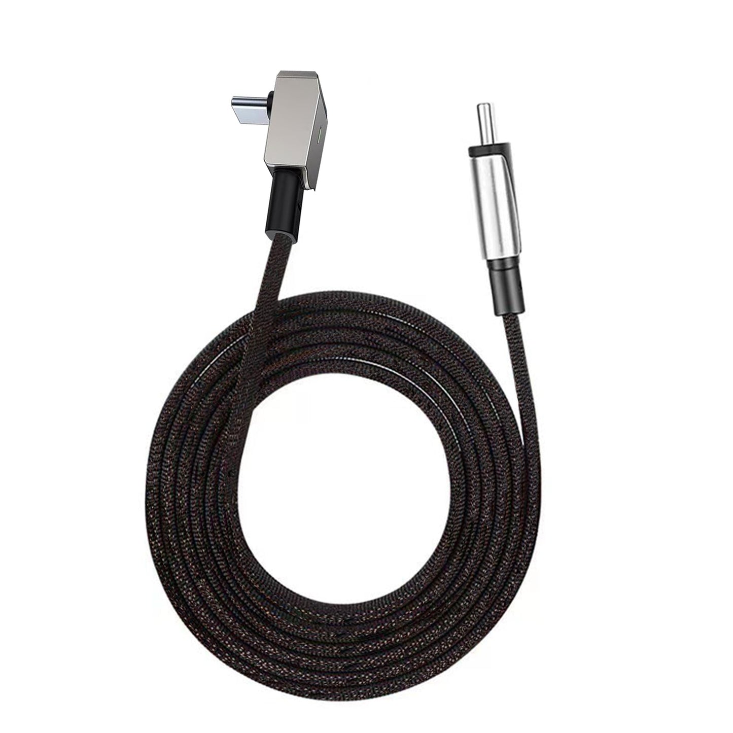 90 Degree USB-C to USB-C Cable, QC 3.0 60W Fast Charger for Tesla Model Y/3/X/S Car Charging, Compatible with iPhone 15/15 Plus/15 Pro Max, Samsung