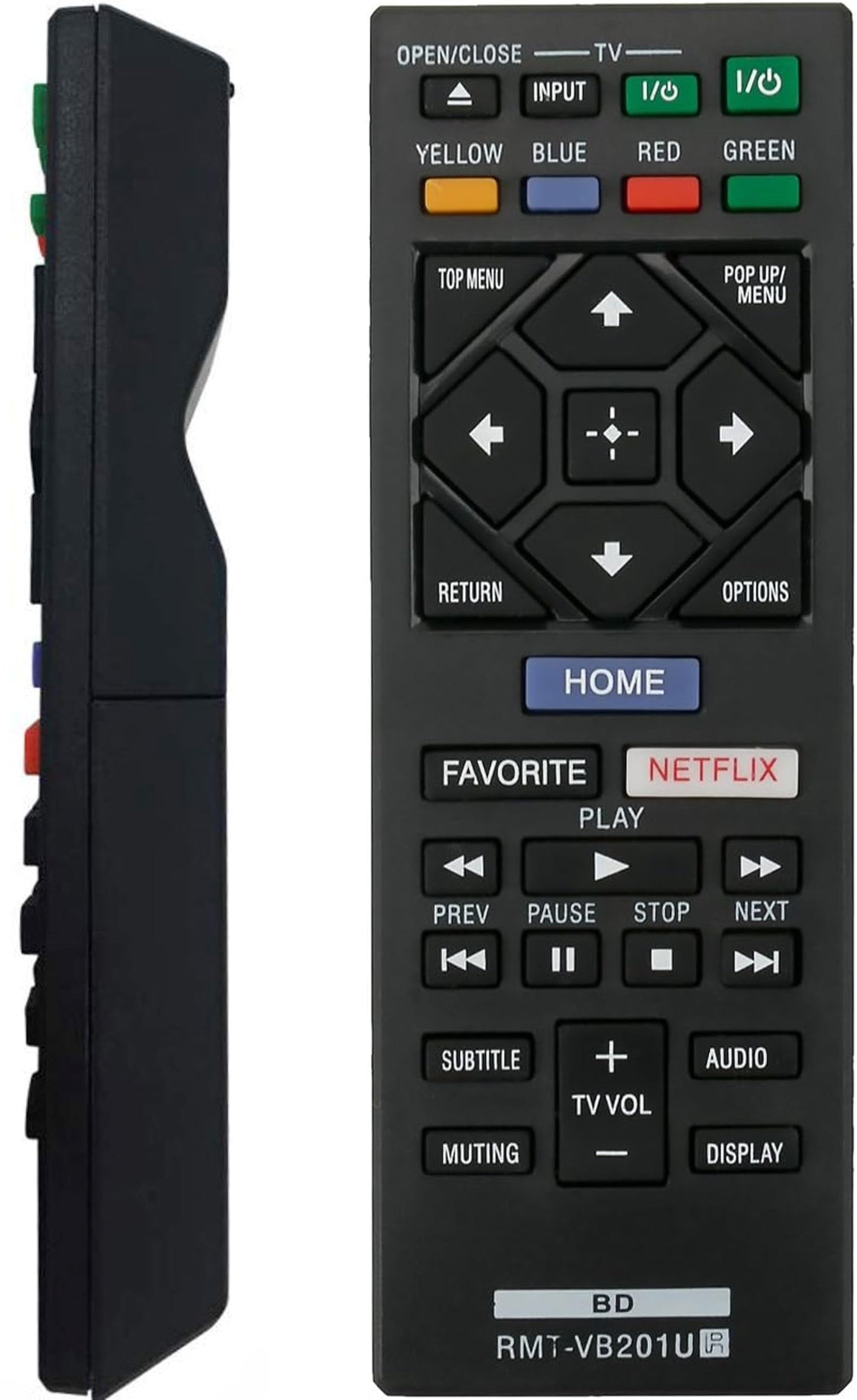 New RMT-VB201U Remote Control Replaced for Sony Blu-Ray Disc Player BDP-BX370 BDP-S1700 BDP-S3700 BDP-S6700 UBP-X700 BDP-S1700ES BDP-S2500