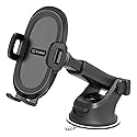 Cellet Dashboard/Windshield Phone Mount with Telescoping Arm - Adjustable Suction Holder, 360° Rotation, One-Touch Release - Fits iPhone 16/15/14 Pro