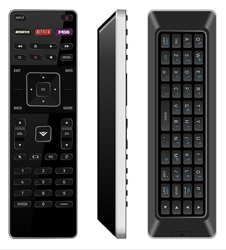 Universal for VIZIO Smart TV Remote Control Replacement XRT500, XRT140, XRT136 Includes Dual Side QWERTY Keyboard