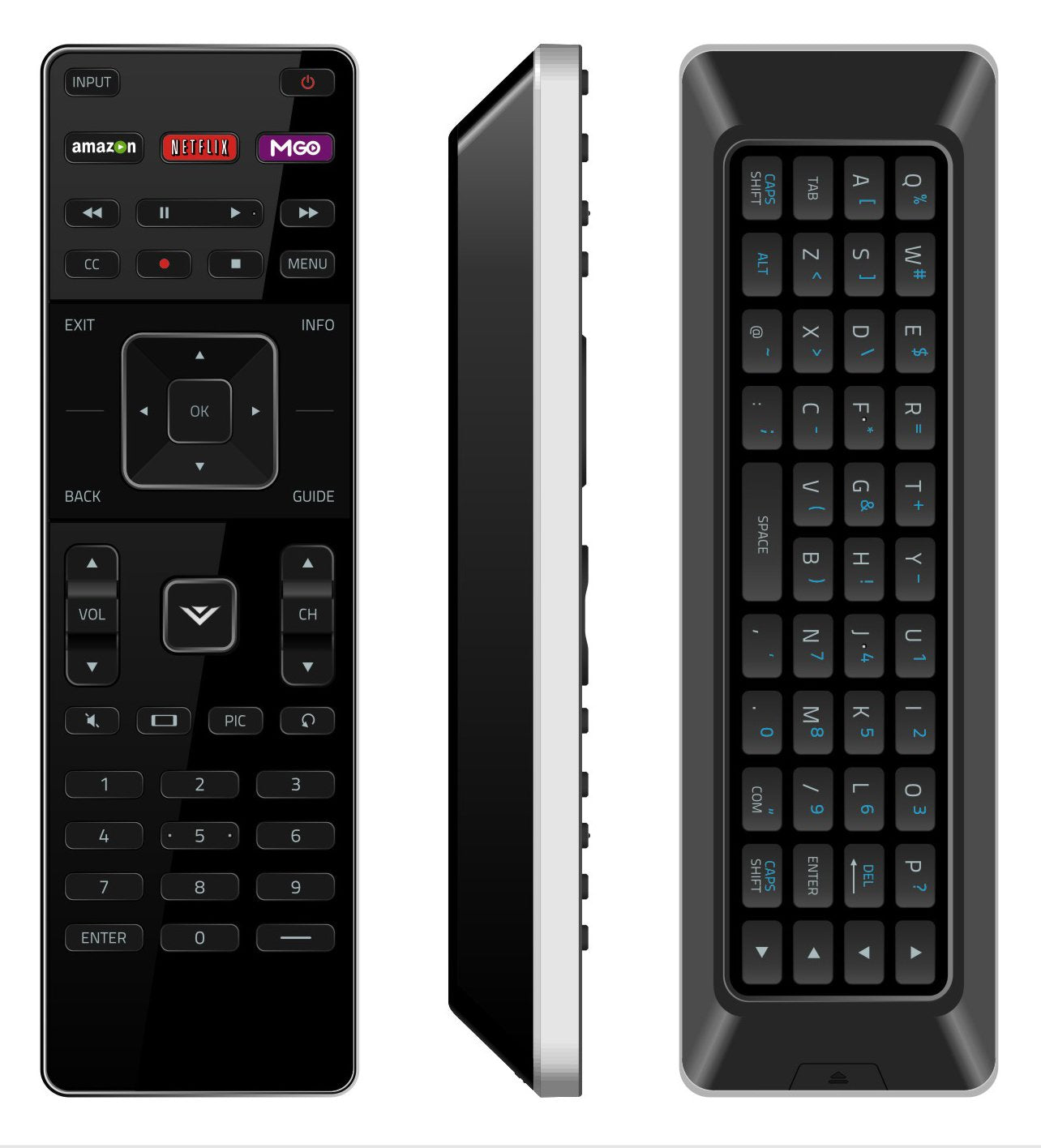 Universal for VIZIO Smart TV Remote Control Replacement XRT500, XRT140, XRT136 Includes Dual Side QWERTY Keyboard