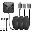 iTODOS 3 Pack 25ft/7.5m Outdoor Power Cord for Blink Outdoor (3rd Gen) XT3,Blink 4(4th Gen)/XT/XT2 Camera with Adapter,Weatherproof Power