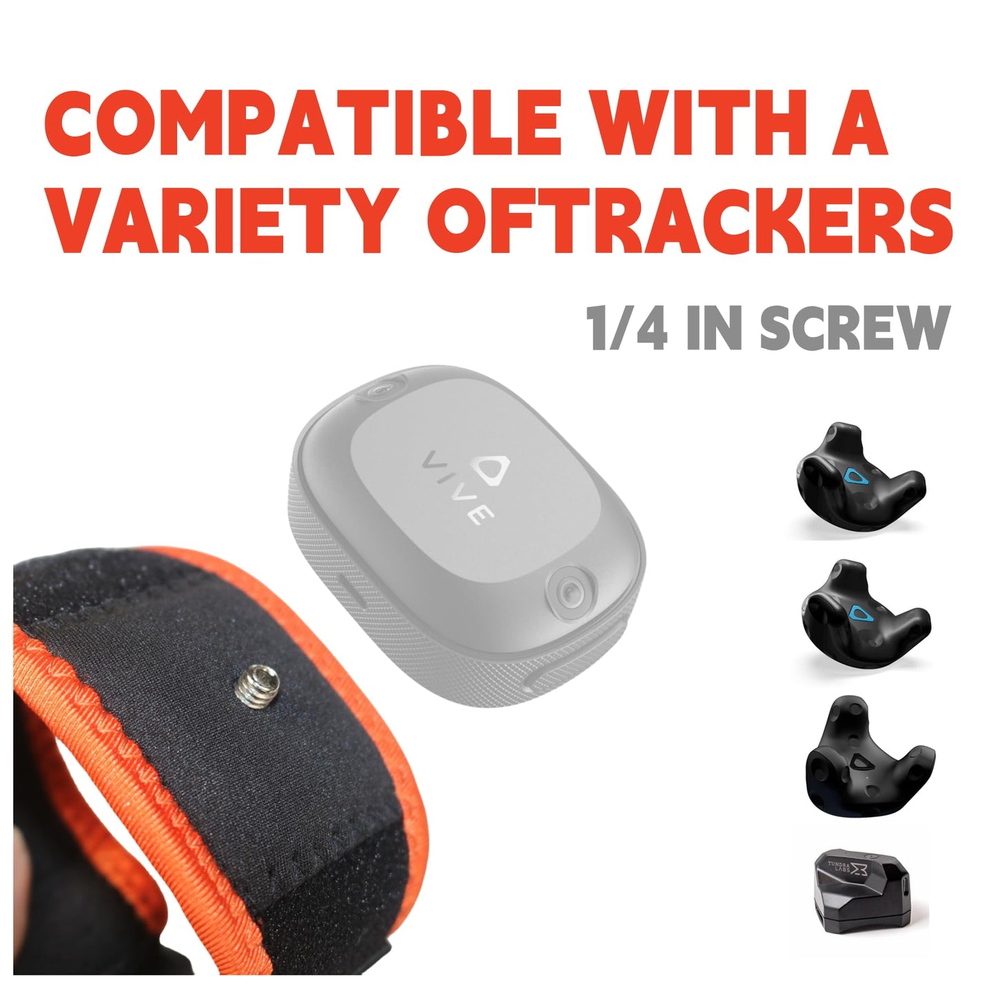 Jadery VR Tracker Straps Waist(New Model for 2024),for Vive Tracker, Vive Ultimate Tracker, Tundra Tracker -Full Body Tracking Belt