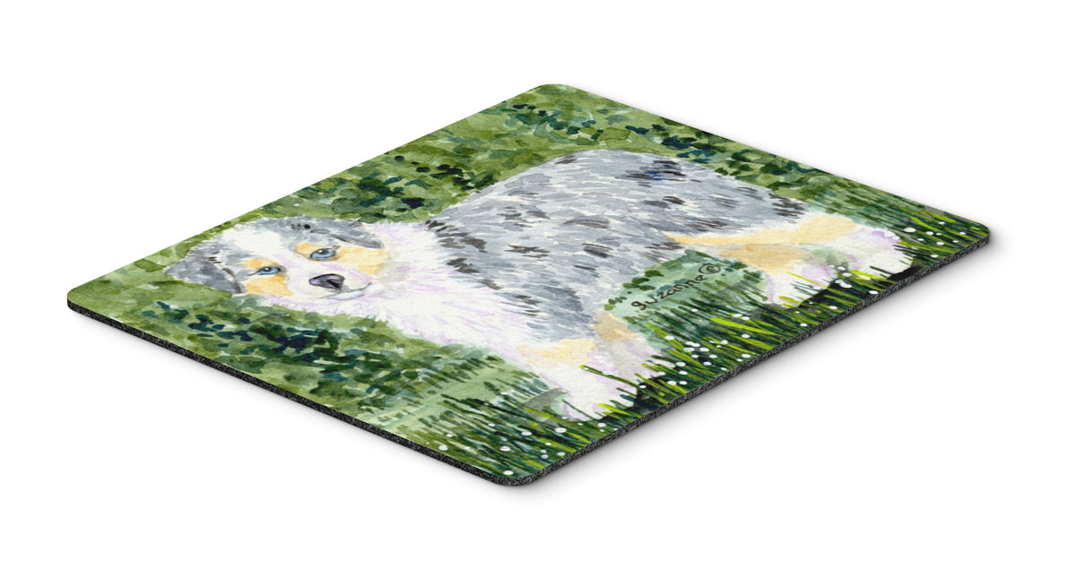 Caroline's Treasures SS8846MP "Australian Shepherd Mouse Pad, Hot Pad or Trivet" for Home Office Gaming Working Computers Laptop Mouse Mat,Washable