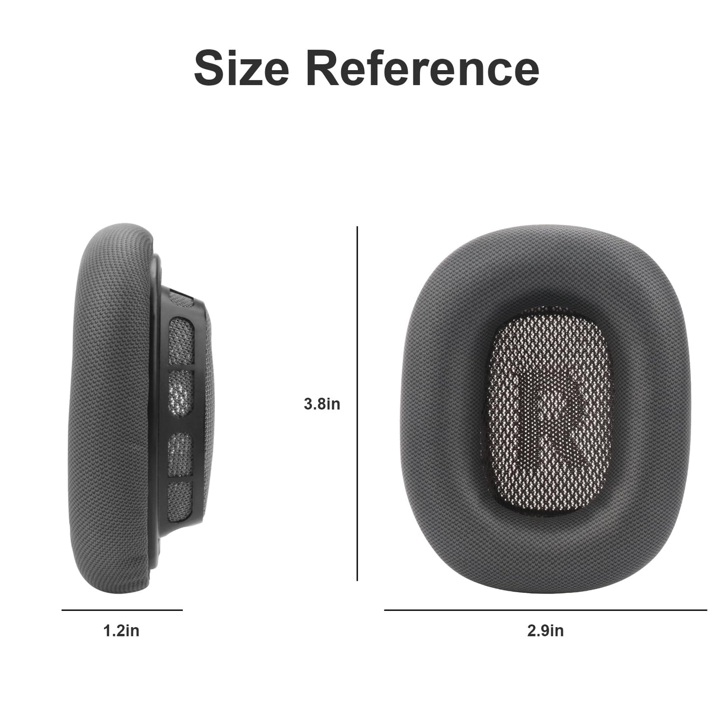 Miruchertter Replacement Ear Cushions for AirPods Max Headphones AirPod Max Ear Cushions Ear Pads Covers Comfort Protein Leather Noise Isolation