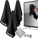 MagicFiber Extra Large Microfiber Cleaning Cloth - Premium Cloth for TV Screens, Windows, Mirrors, Glasses, Lenses, VR, Computers, Monitors, & More