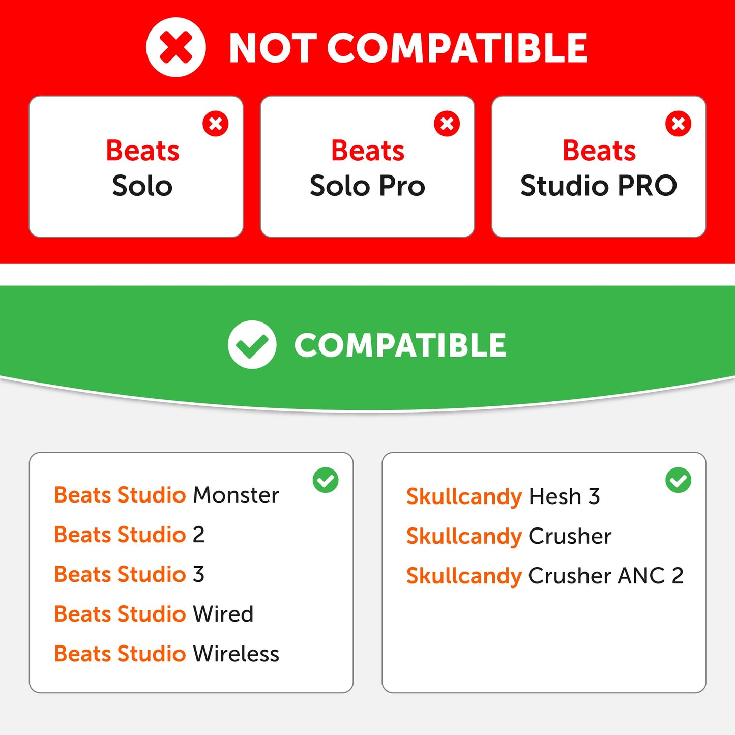 WC SweatZ Studio - Patented Earpad Covers for Beats Studio 3 (A1914) & Beats Studio 2 (B0500 /B0501), Made by Wicked Cushions | Sweatproof & Easily
