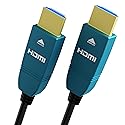 BlueAVS 30 Feet HDMI Fiber Optic Cable 4K 60Hz HDMI 2.0b High Speed 18Gbps Dynamic HDR10 HDCP2.2/2.3 eARC Black