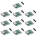 DAOKI 10Pcs DIY Male Connector/MINI Micro USB to DIP Adapter 2.54mm 5pin Female Connector B Type USB2.0 Female PCB Converter USB 3.0