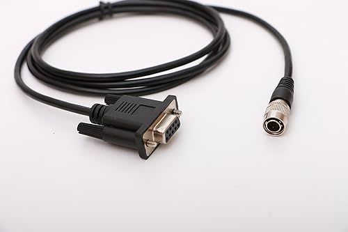 COM Data Cable 5.2ft with Male 6pin Hirose for SOKKIA, TOPCON Total Stations DB9 RS232