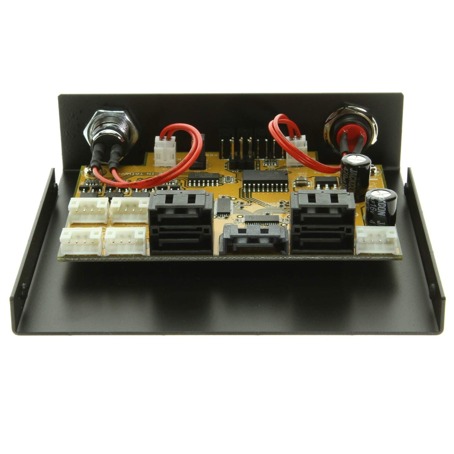Coolgear 4 Port SATA III Switch 3.5inch Bay Mount Design with KeyLock and LED