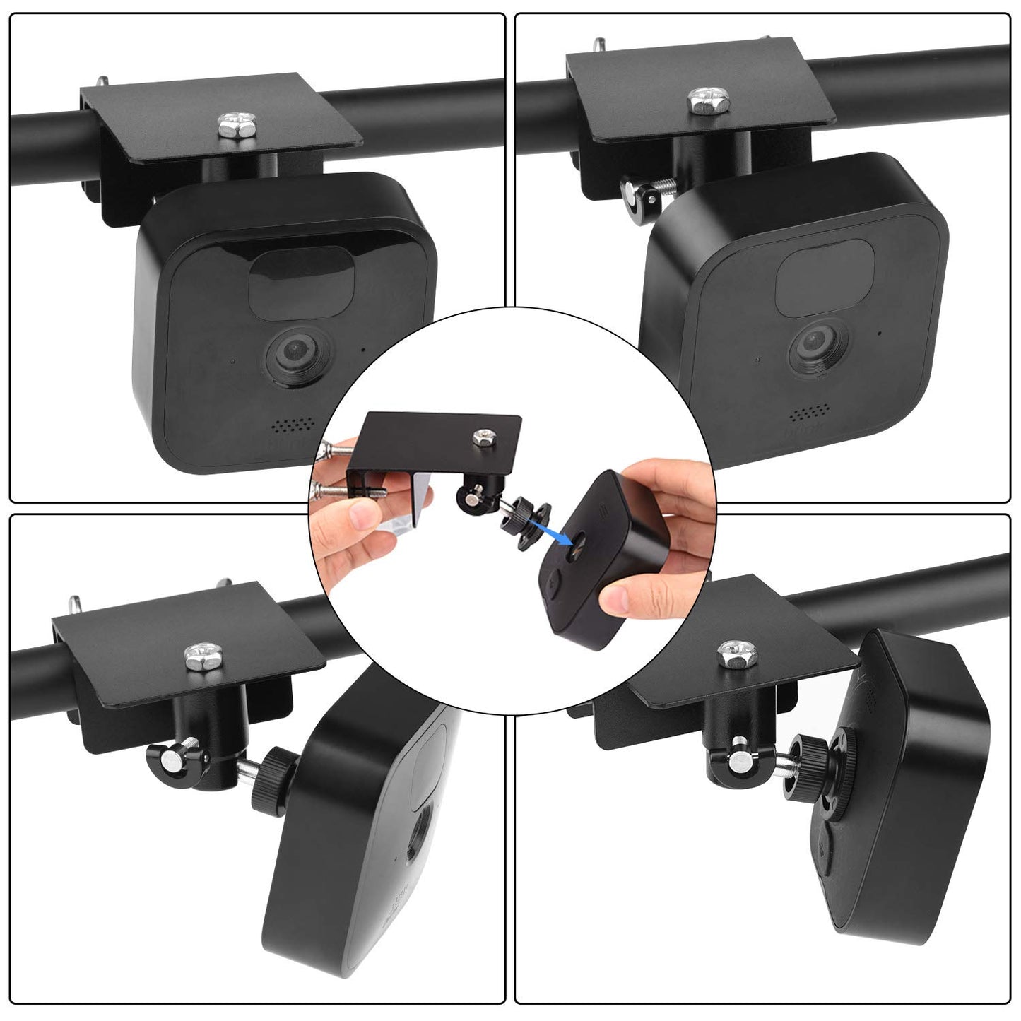 ALERTCAM Gutter Mount for Blink Outdoor 2K+ / Outdoor 4 (4th Gen) / (3rd Gen) & Blink XT / XT2 Camera, Adjustable Weatherproof Aluminum Alloy Mount