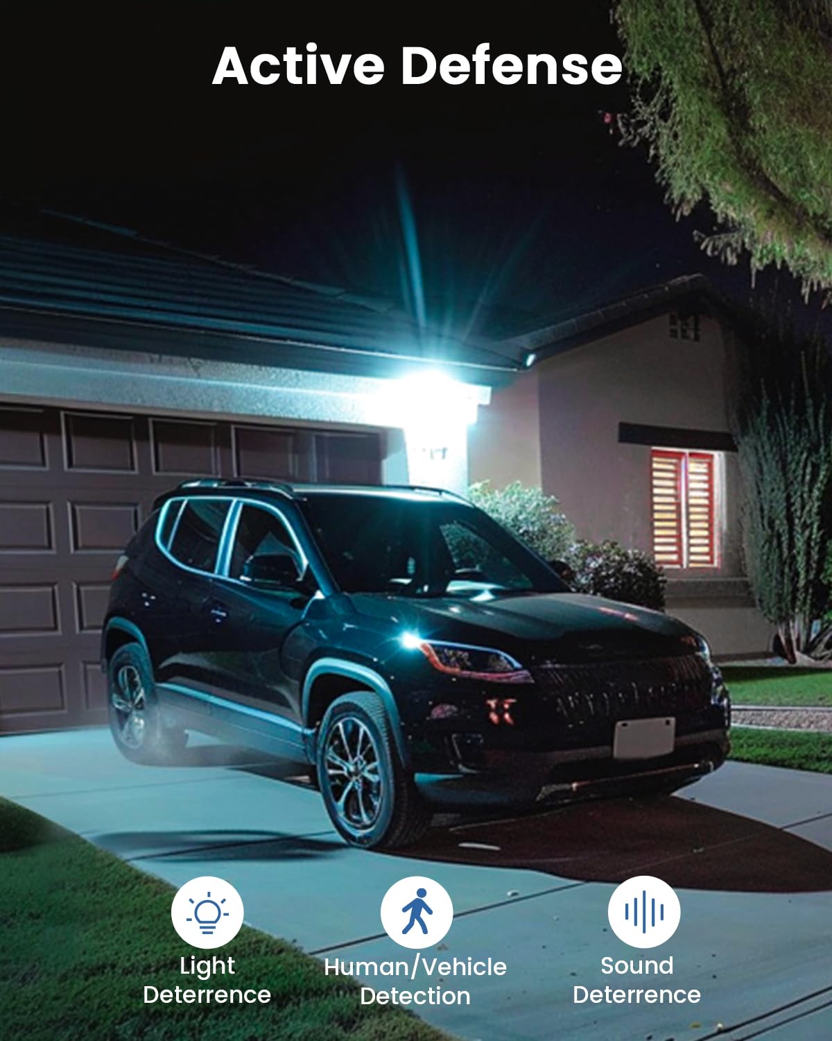 aosu 3K/5MP Solar Security Cameras System Wireless Outdoor, Battery Powered WiFi Camera for Home Security, Panoramic PTZ, Auto Tracking, Human/Vehicle