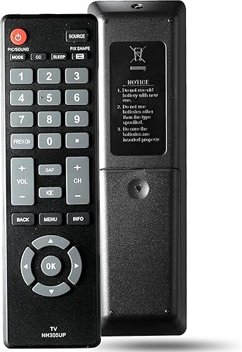 NH305UD Universal Remote Control Replacement for Emerson LCD HDTV TV