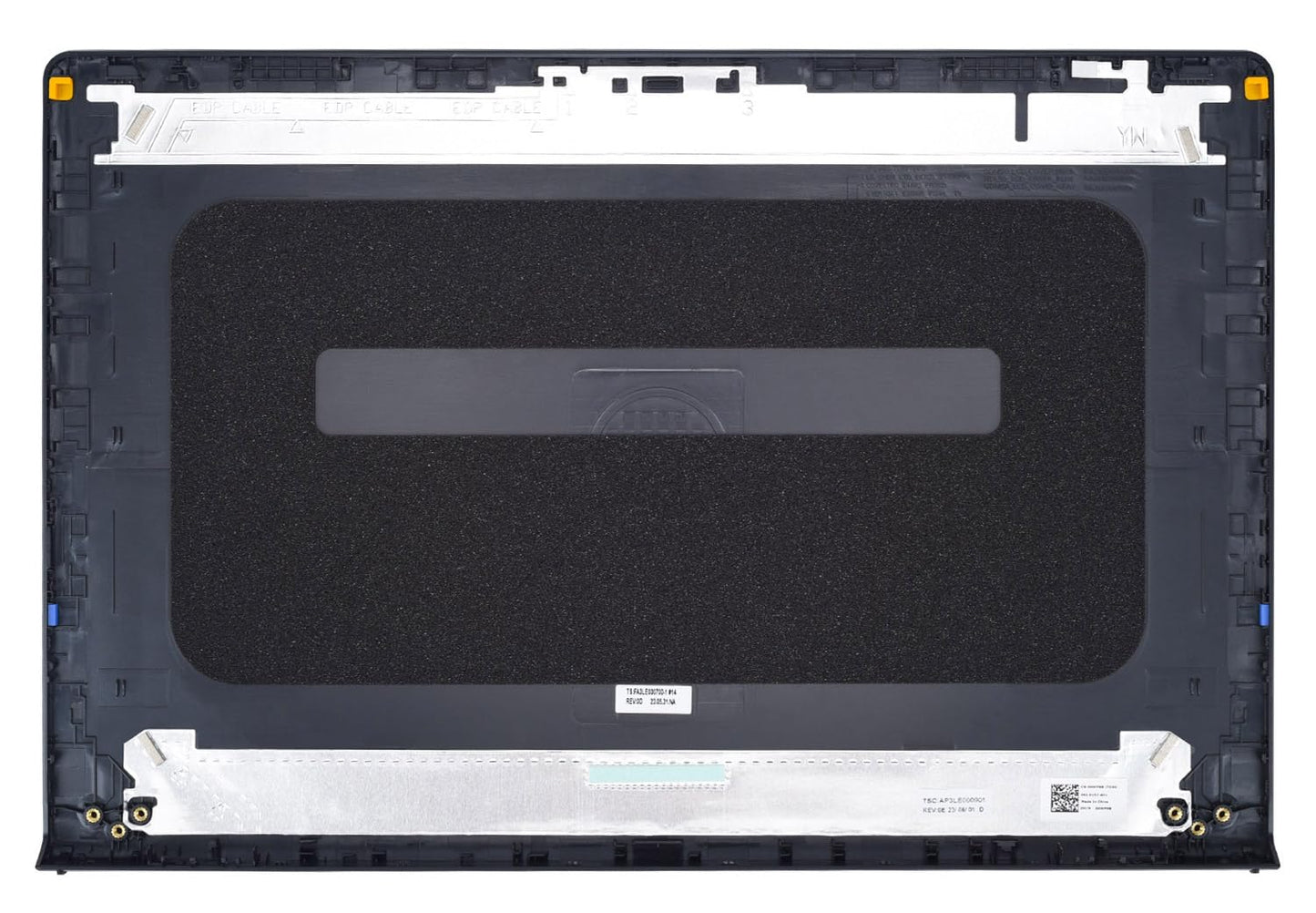 Laptop LCD Back Cover Top Lid Replacement for Dell inspiron 15 3510 3511 3515 Series Laptop 00WPN8 0WPN8, Black