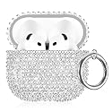 Bling Case Compatible with AirPods 4th Generation (2024), Sparkling Diamond Case for AirPods 4 Case Bling Rhinestones for Women, Shockproof Protective