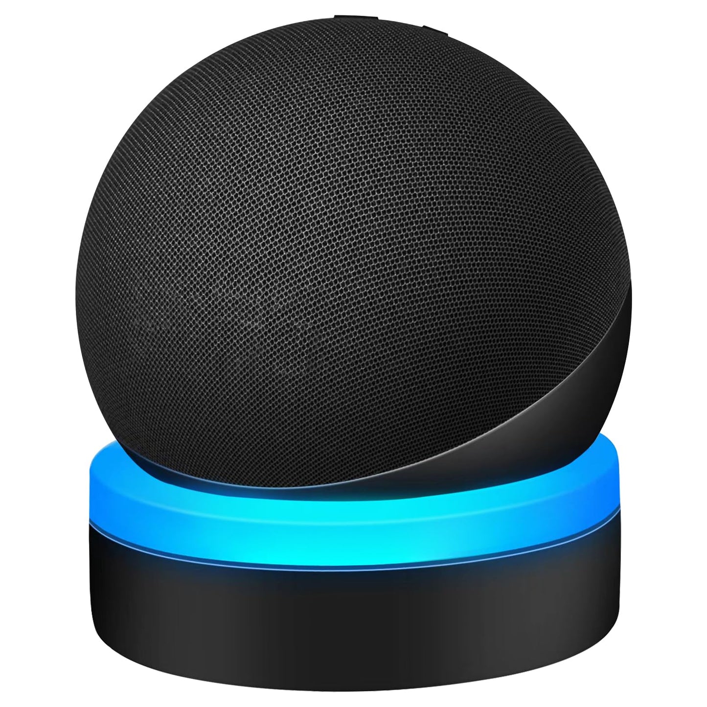 ZUOLACO Table Holder for Echo Dot 4th/5th Generation, Desktop Stand Mount for Echo Dot 4th/5th Gen, Base Bracket with Light Guide, Dot Accessories