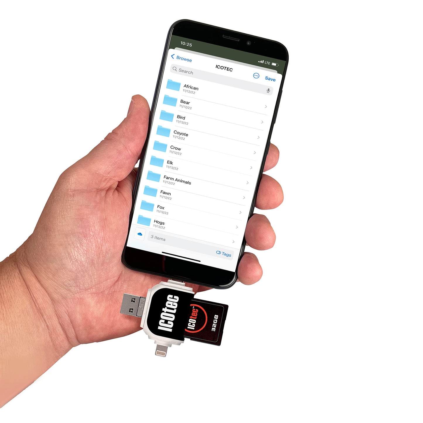 SD Card Reader for Smartphone File Transfer