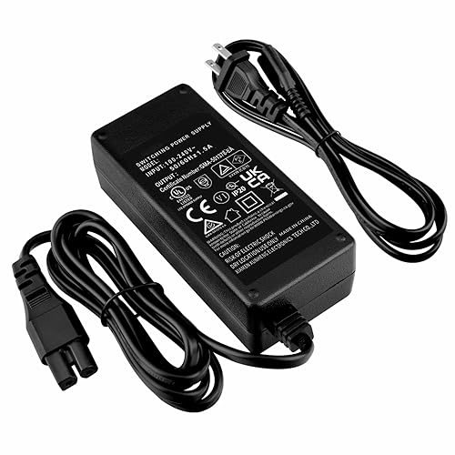 SLLEA 24V Charger Compatible with Cloud Massage 9486098094 Shiatsu Foot Massager Deep Kneading Machine with Heat XH2400-2500 XH24002500 Ac Dc Adapter…
