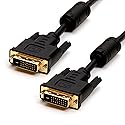 Cmple - DVI Cable 3ft, DVI to DVI Dual Link Monitor Cable Digital (24+1) Male DVI Cable for Gaming PC, Laptop, Projector, DVD, Monitor - Black