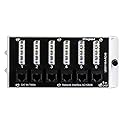 Legrand - OnQ Home Theater Patch Panel, 6 Port Interface Module, Cat 6A Network Patch Panel for Wired Ethernet Connection, Black, AC106A6