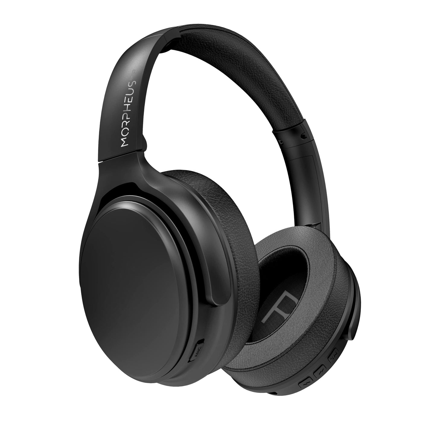 Morpheus 360 Krave ANC Bluetooth Headphones, Over-Ear Headphones, 55-Hour Playtime, USB Type C Fast Charging, Soft Leather Padding, Swivel Ear Cups…