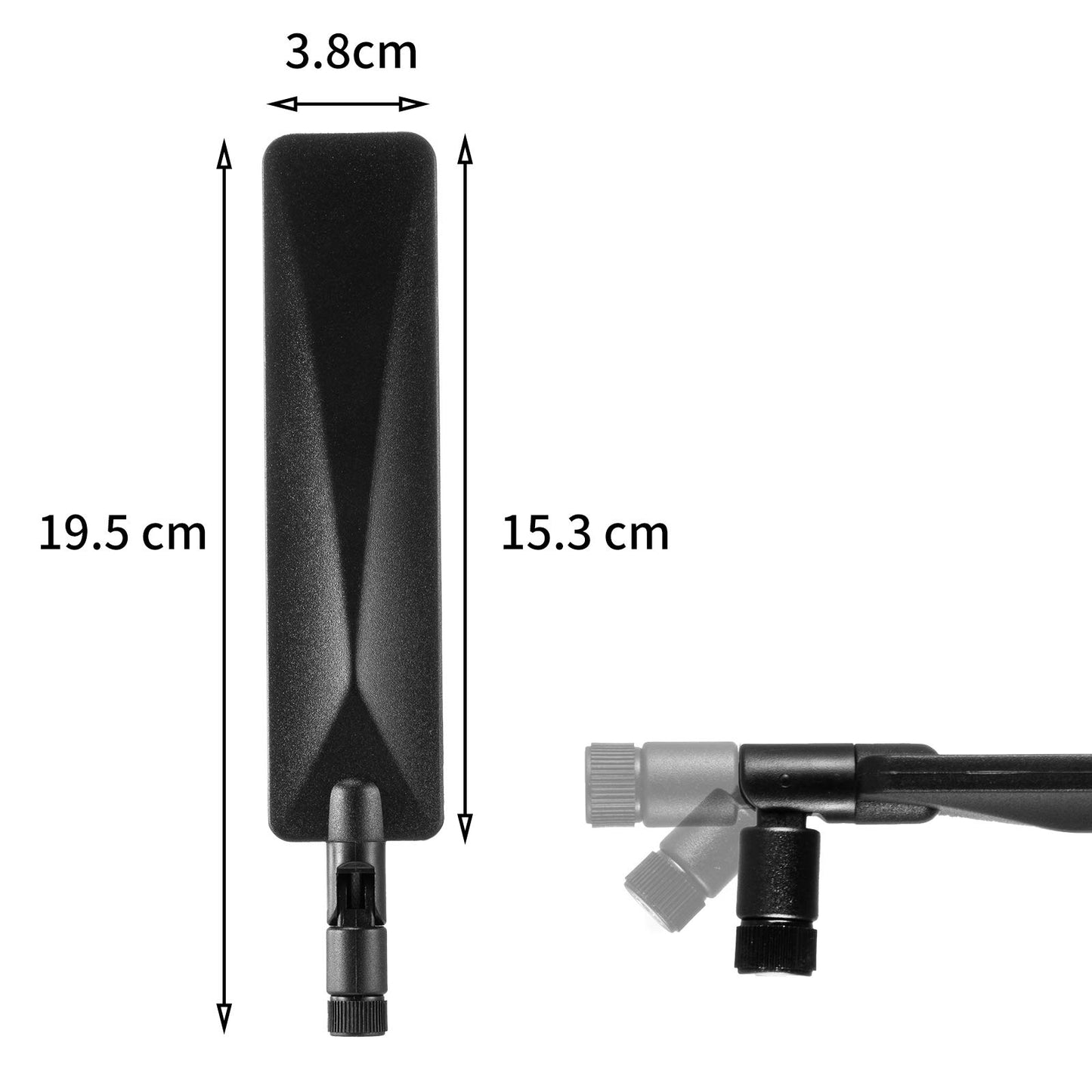 9dBi RP-SMA Male 4G LTE Cellular Trail Camera Long Range Antenna Compatible with Spypoint Tactacam Stealth Cam and More Cellular Trail Camera (Pack