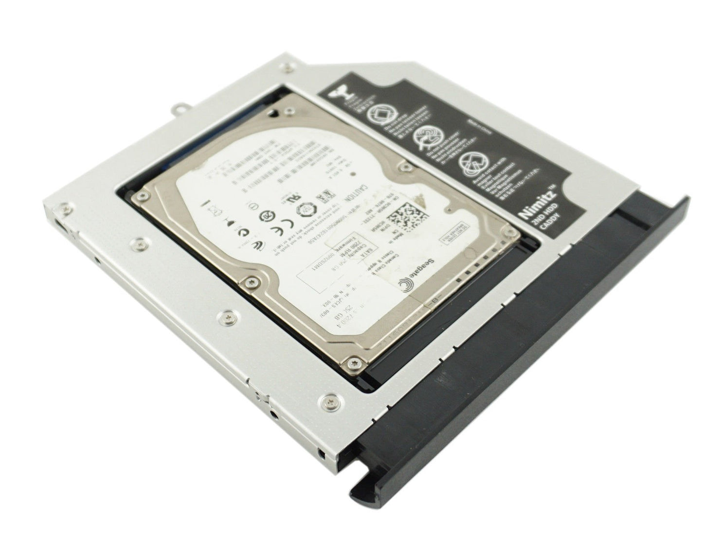 Nimitz 2nd HDD SSD Hard Drive Caddy Compatible with acer E5-572G with Faceplate/Bracket