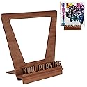 Aikyam Records Now Playing Vinyl Stand - 3D Retro Holder for LP Vinyl Records - Wooden Turntable Accessory - Gift Ideas - Album Display Stand