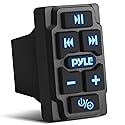 Pyle Rocker Switch Wireless BT Audio Controller, Waterproof Rated Marine Receiver Remote Control for Car, Truck, Boat, 4x4, PowerSport Vehicles