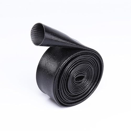 Sunnarepoon Silicone Fiberglass Cable Sleeve - Waterproof, Insulation and Cord Protector High Temp Heat Shield Sleeve Wire Tube (3/8'' - 10Foot)