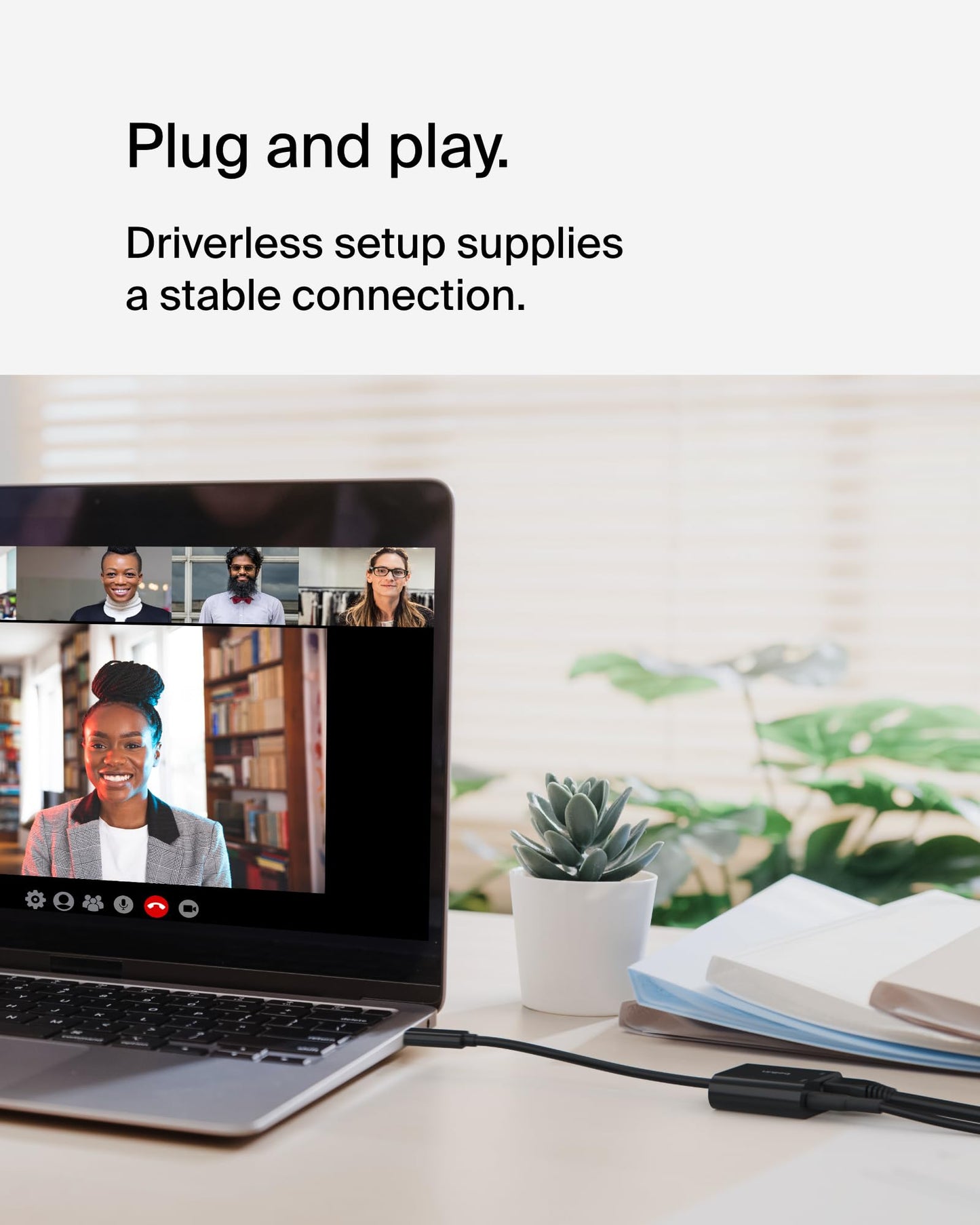 Belkin USB-C Ethernet + Charge Adapter 100W for iPhone 17, Samsung & More