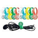 Magnetic Cable Organizers Clips Earbuds Cord Straps Headphone Cord Manager Keeper Ties Bookmark Whiteboard Noticeboard Fridge Magnets Keychain