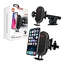HyperGear 3-in-1 Car Phone Mount, Magnetic Phone Holder for Car with Vent Clip, Dashboard & Windshield Suction, Universal Cellphone Holder