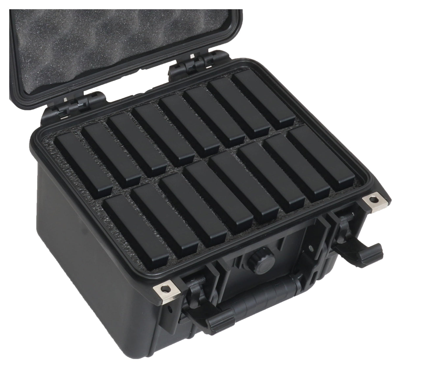 Case Club Fits 16 Seagate STGX Model Hard Drives in Hard-Shell Protective Case - Pressure Valve, Folding Handle, Waterproof, Crushproof