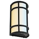 Sunlite 81434 12” LED Outdoor Mission Style Light Fixture, Half Cylinder Wall Sconce, Selectable 3 CCT 3000K-5000K, 15 Watts, 800 Lumens