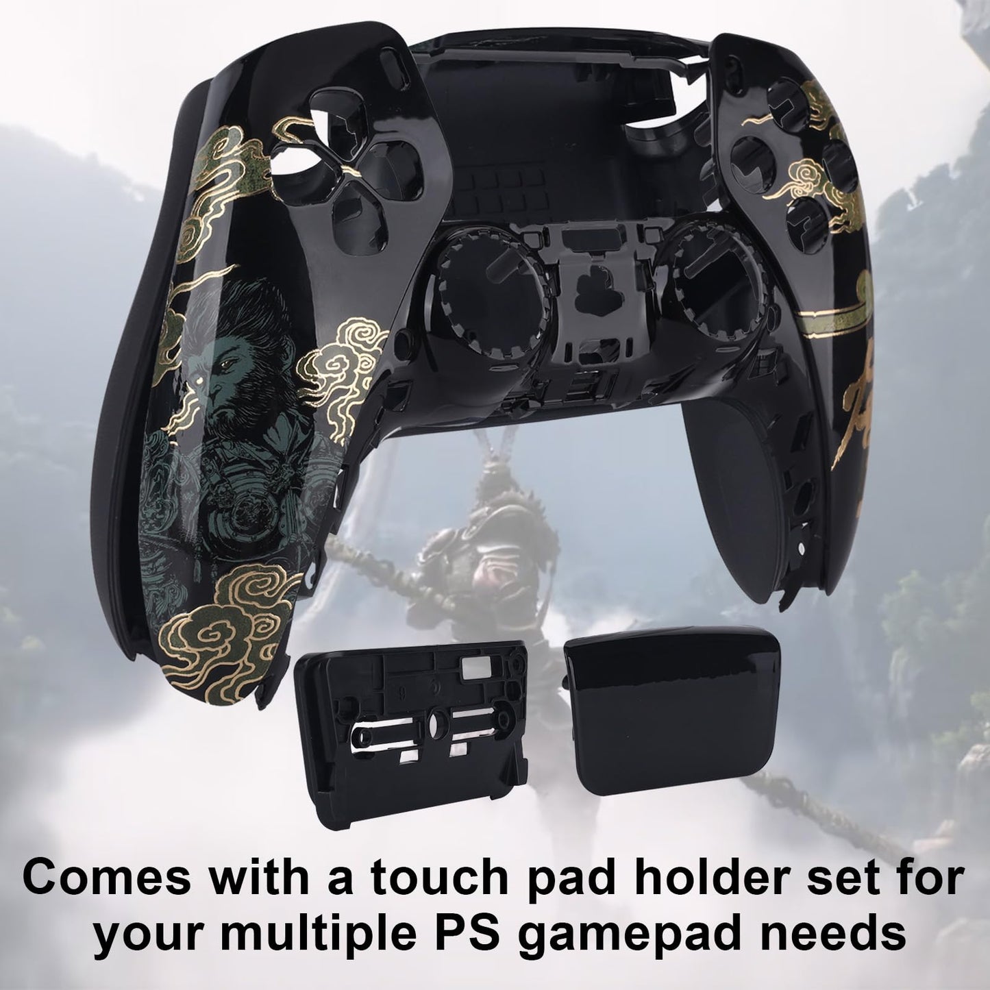 Replacement Housing Shell for PS5 Controller,Faceplates Replacement kit for PlayStation 5 Controller,Includes Front and Back Shell,Thumbsticks,Touch