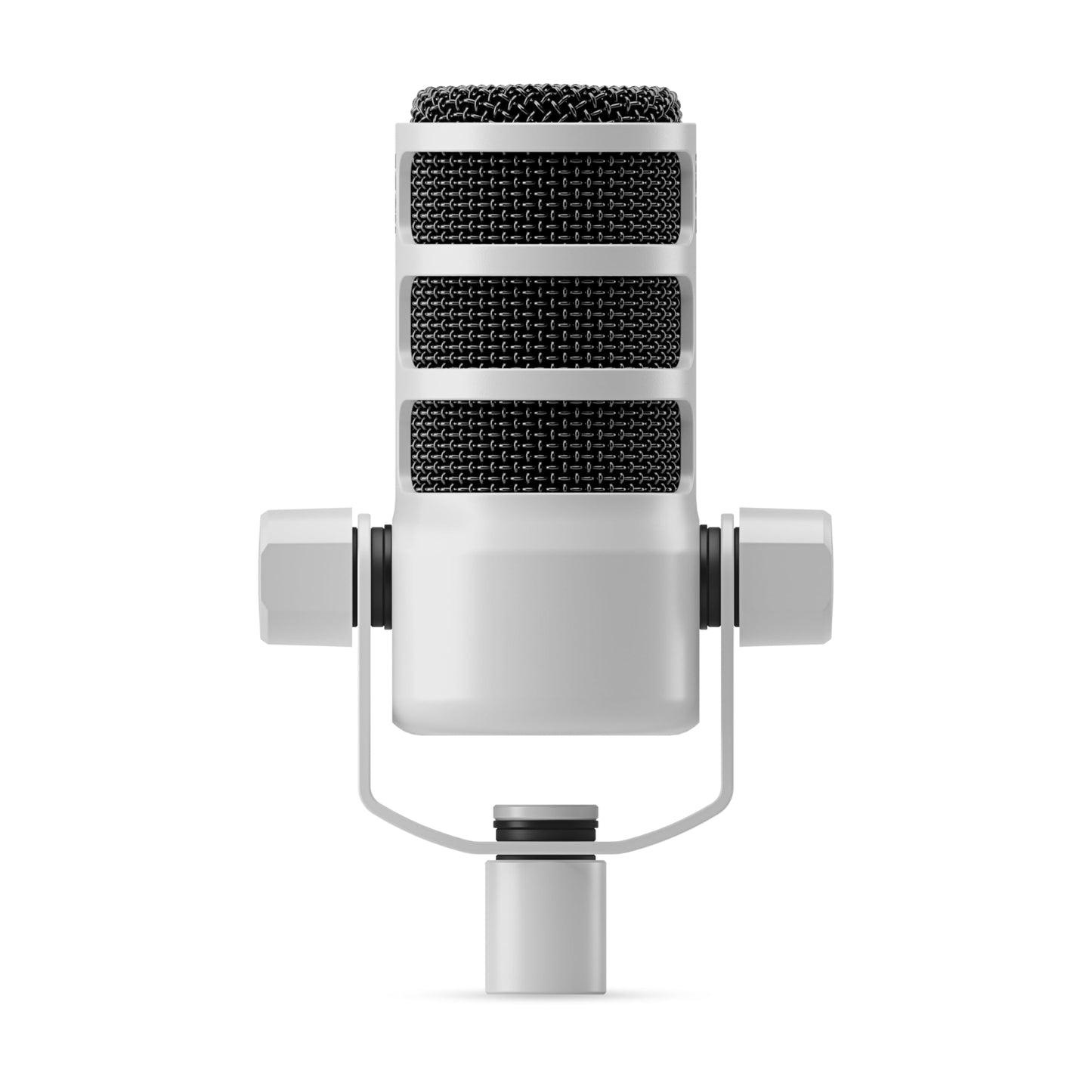 Rode PodMic Cardioid Dynamic Broadcast Microphone (White) with XLR Cable and StreamEye Polishing Cloth
