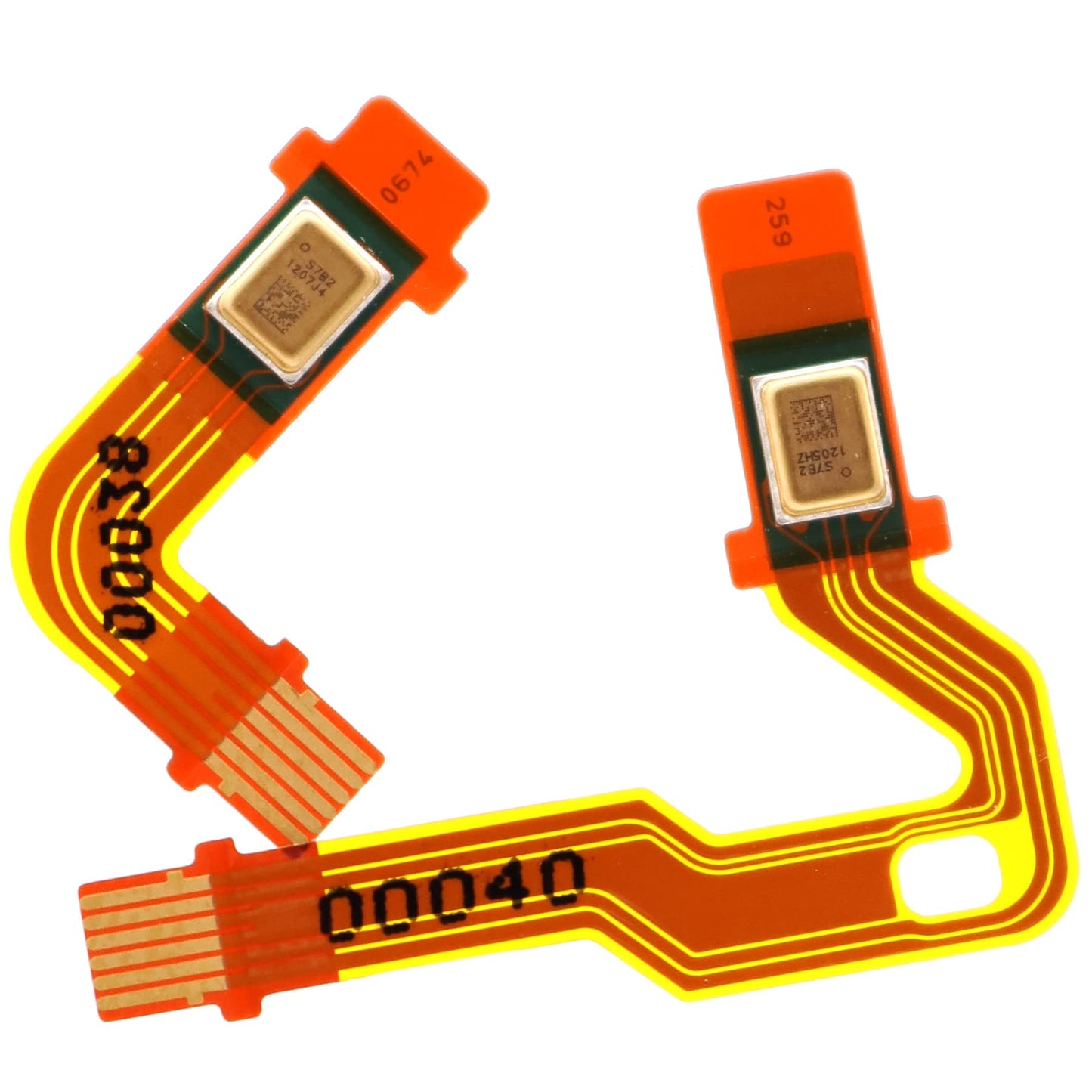 PartEGG Lower & Upper Microphone Ribbon Cable Inner Mic Flex Cable Replacement for PS5 DualSense Controller BDM-020 Generation 2