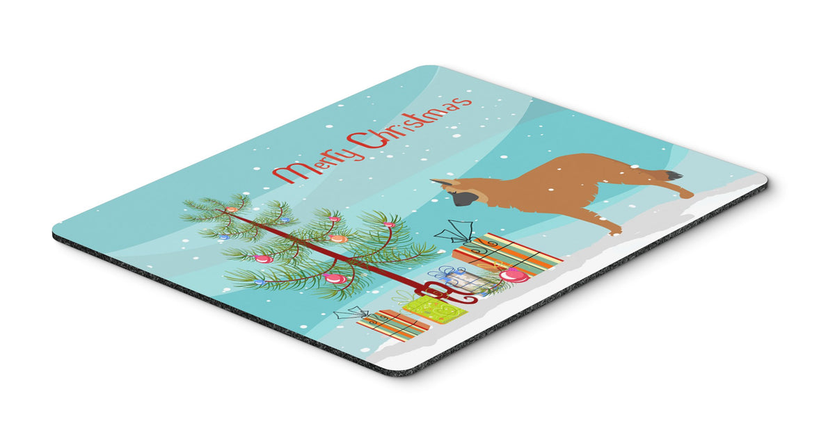 Caroline's Treasures BB2979MP Belgian Shepherd Merry Christmas Tree Mouse Pad, Hot Pad or Trivet for Home Office Gaming Working Computers Laptop Mouse