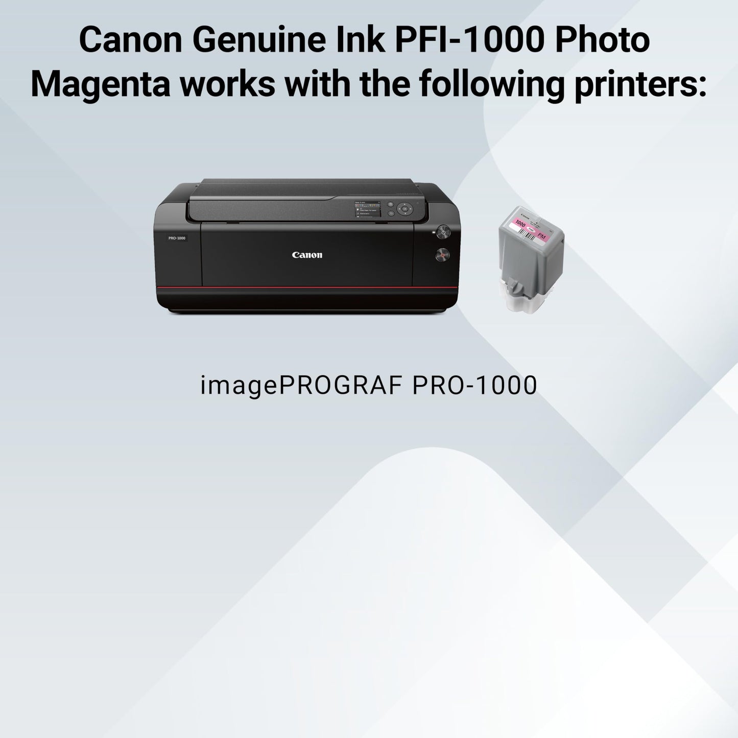Canon PFI-1000 Genuine Photo Magenta Ink Tank, Compatible with ImagePROGRAF PRO-1000 Printers