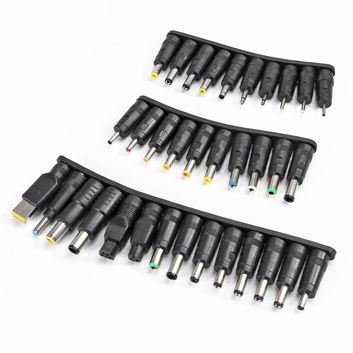 34pcs Universal Laptop Notebook Input DC Plug Set Jack Tips with DC 5V to 12V Step-up Cord WiFi to Powerbank Cable Connector USB Cable Boost Converter