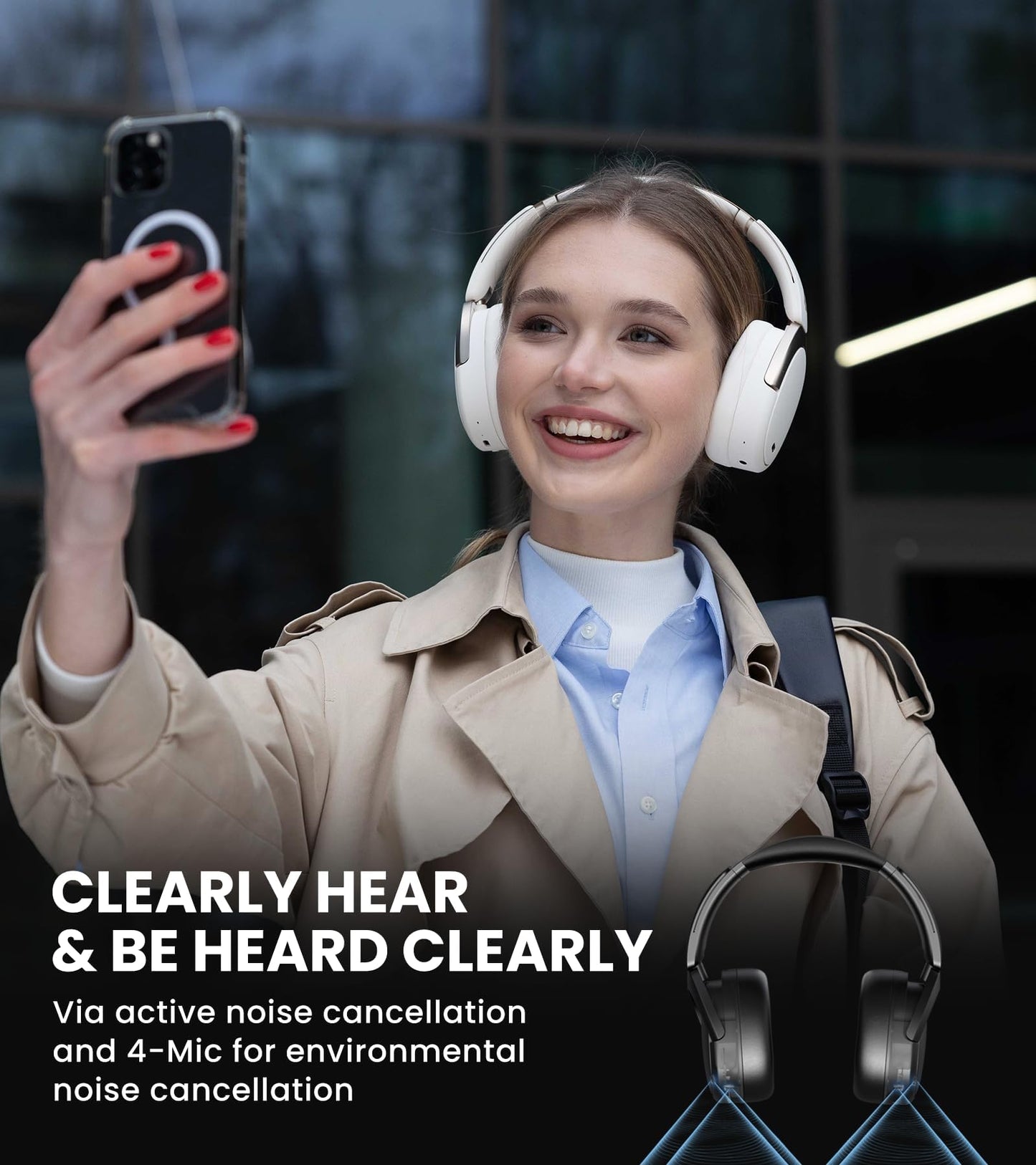 Edifier WH950NB Wireless Headphones - Active Noise Cancelling Headsets - Bluetooth 5.3 - Hi-Res Audio - 55H Playtime - Google Fast Pairing…